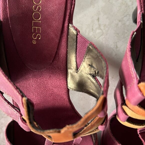 Women's Aerosoles Pink Frothy Open Toe Sandals 10 M - Picture 8 of 11